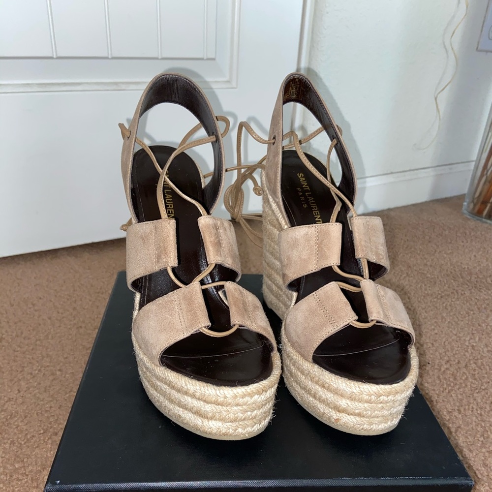 YSL Wedge Sandals